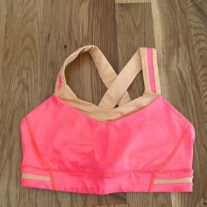 Lululemon bright color sports bra, size 6